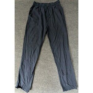 Wilfed Linen Blend Pants w/ Drawstring Women's Sz Large Navy Blue